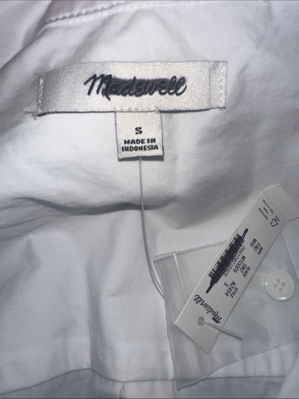Madewell Straight hem short sleeve shirt Sz. S - Picture 4 of 7